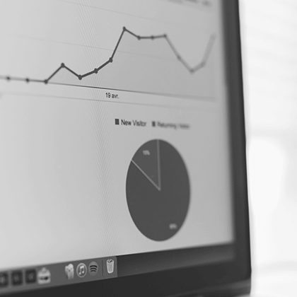 Analytics and network metrics on a screen